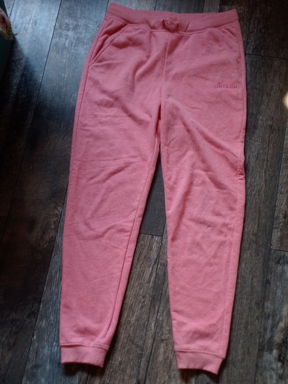 Bench Girls' Coral Pink Jogger Sweatpants